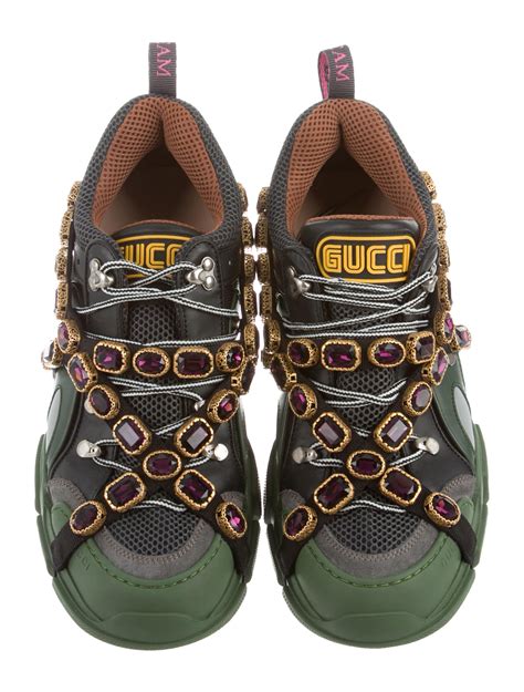 gucci flashtrek sneakers cheap|gucci jeweled sneakers price.